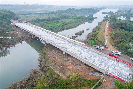 遂溪县杨柑镇豆坡桥改造工程基本完工