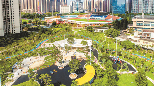 湛江體育中心社區公園美景呈現