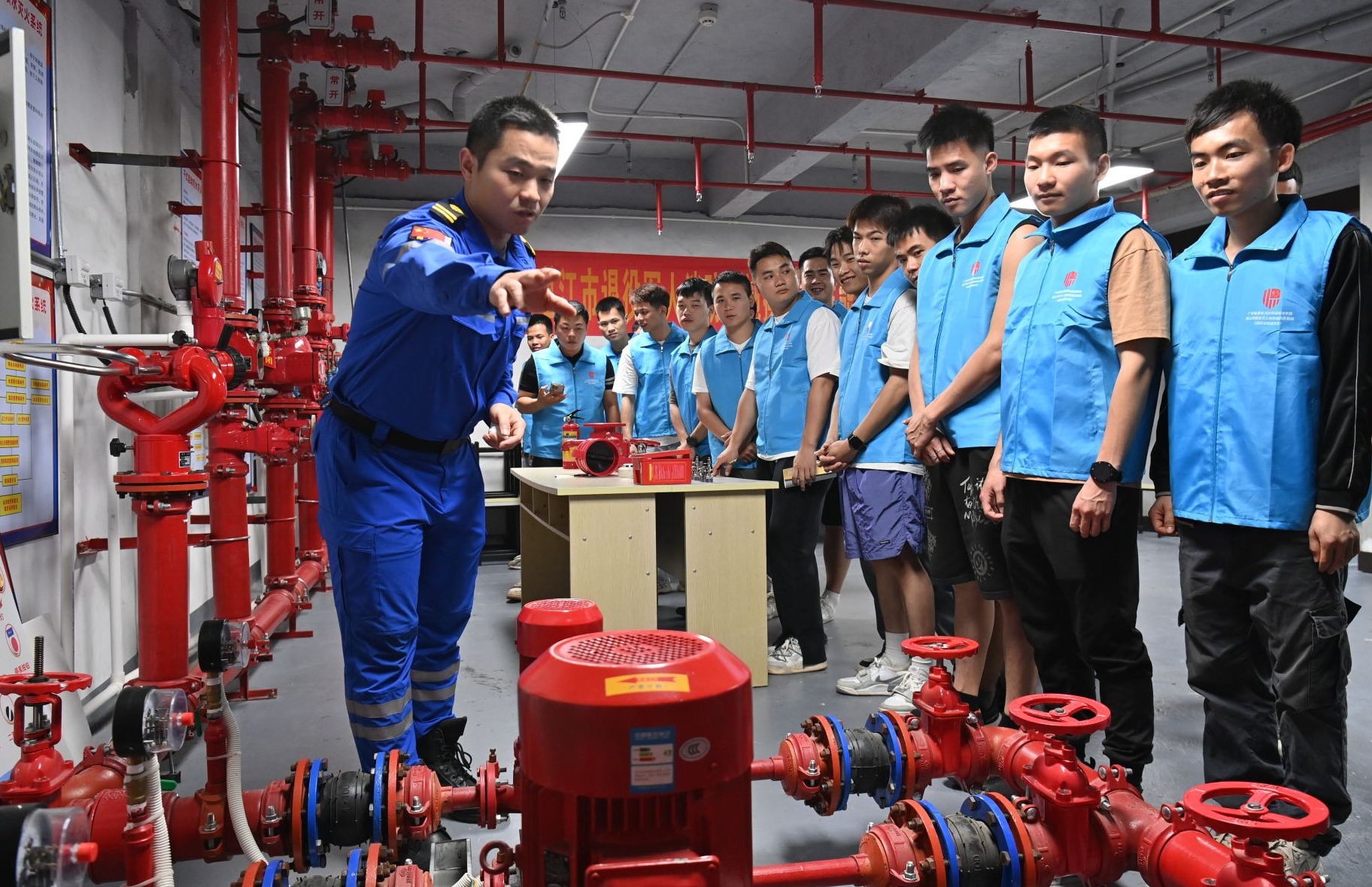 湛江市退役军人消防设施操作员技能培训示范班开班