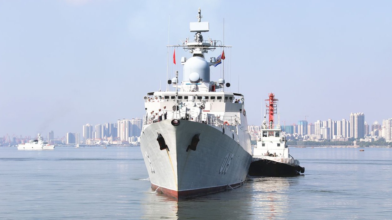 越南海軍“陳興道”號導彈護衛(wèi)艦訪問湛江