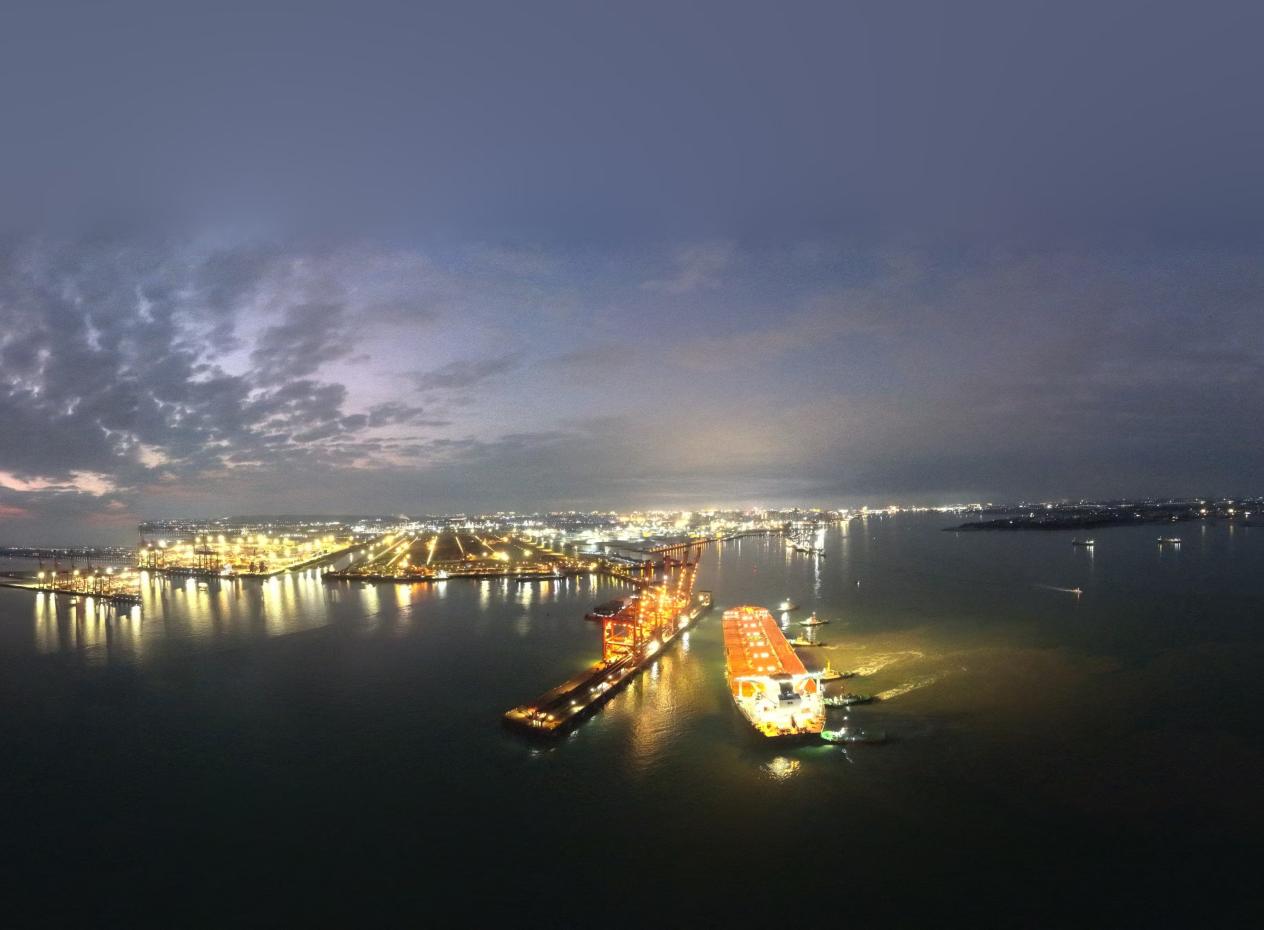 蛇年首艘40萬噸級船舶夜泊湛江港