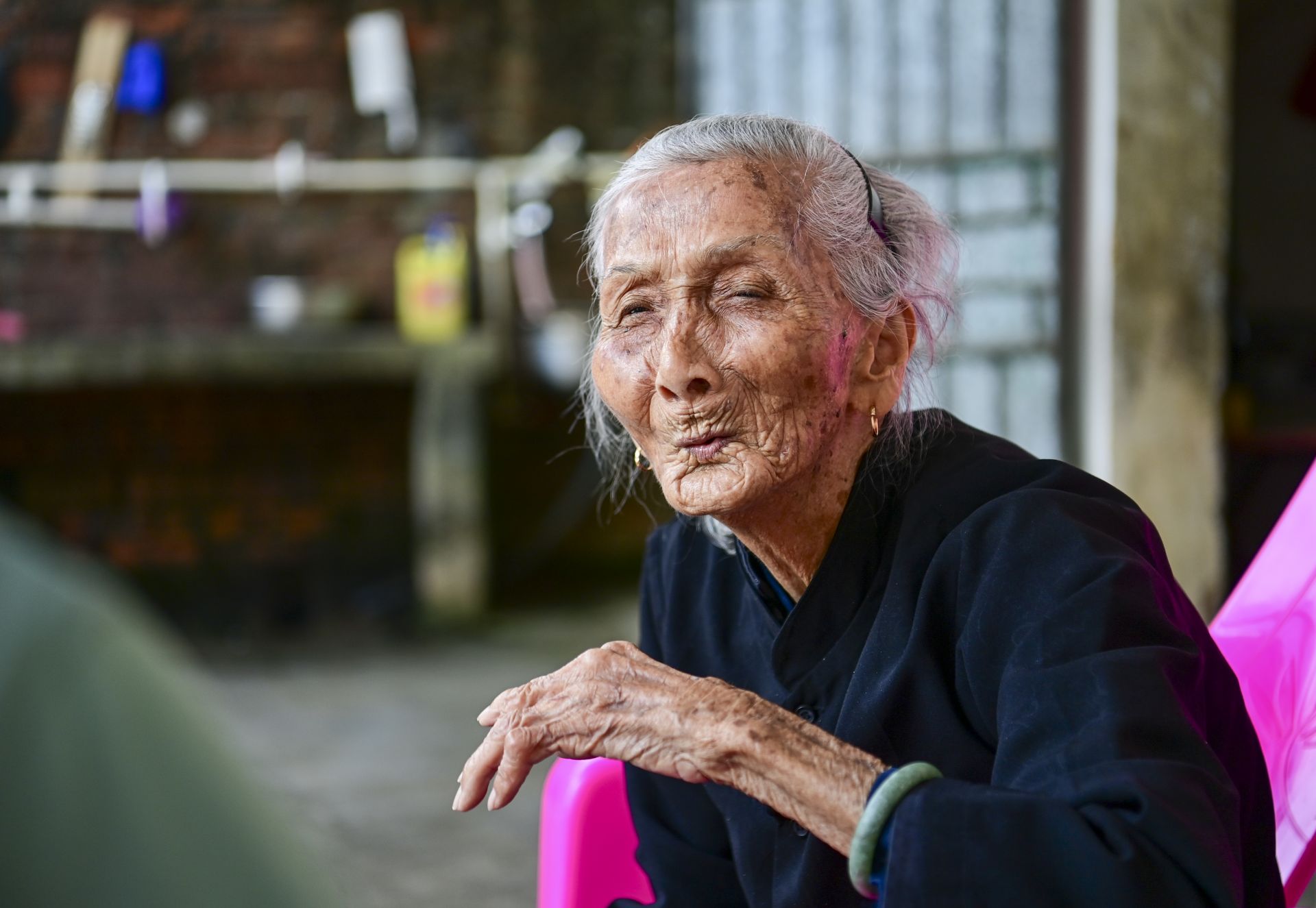 百岁老人沈少芳：她是全村人人疼爱的“村宝”