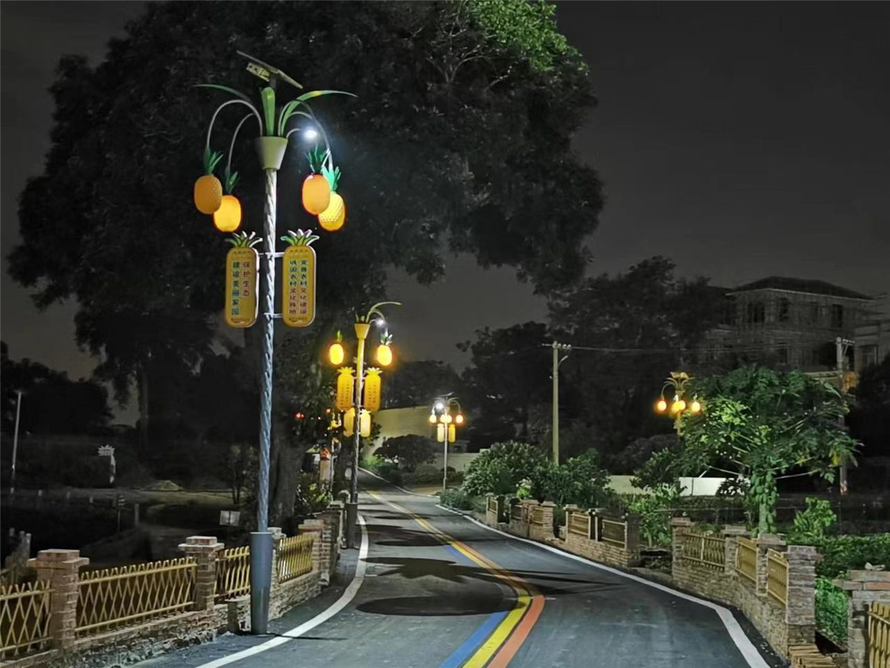 央视点赞湛江“菠萝路灯”！路灯杆上“长”出“特产” 特色路灯点亮文旅新图景