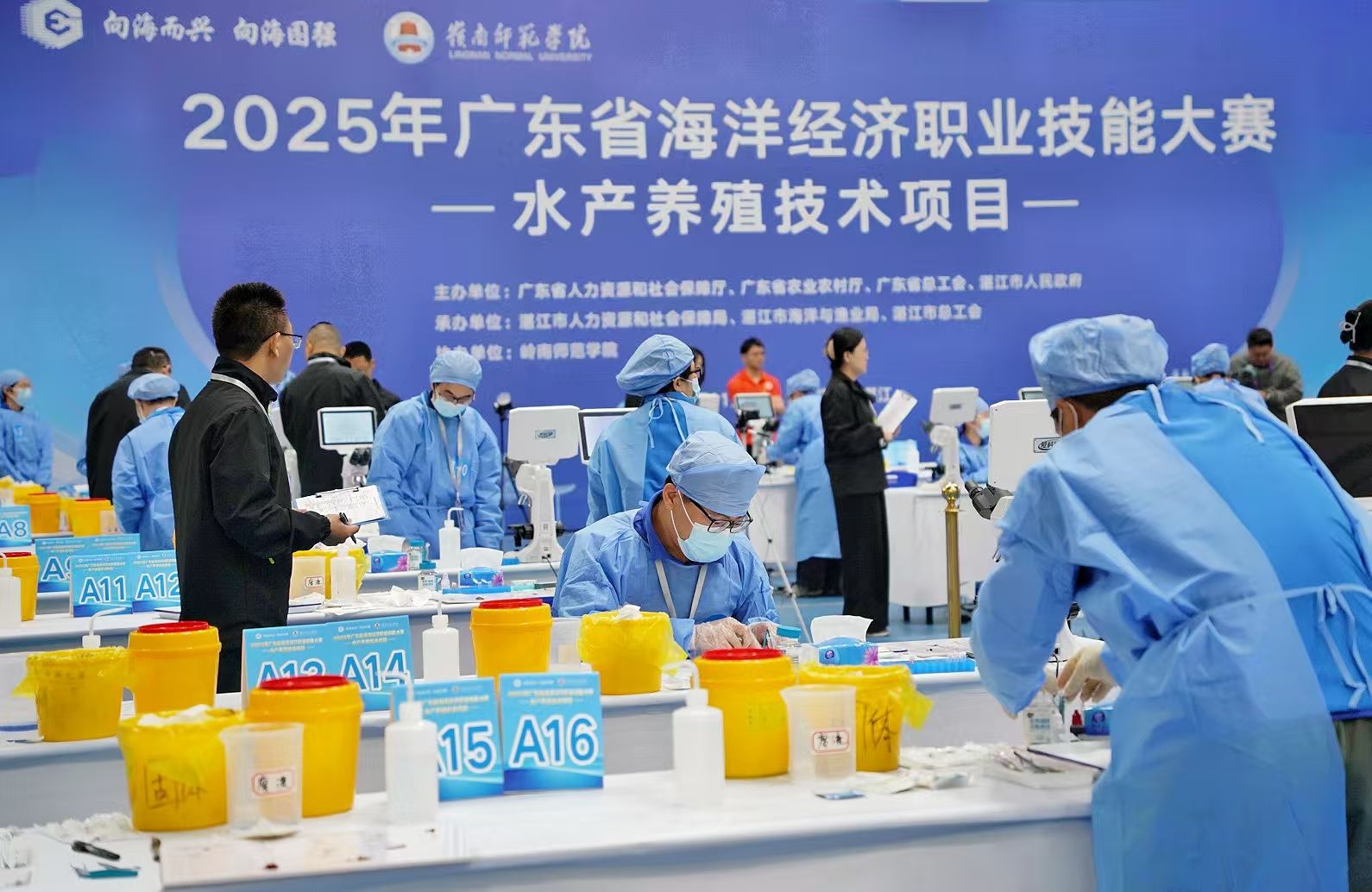 直擊嶺師賽點(diǎn)：水產(chǎn)養(yǎng)殖技術(shù)賽項(xiàng)上演“指尖上的較量”