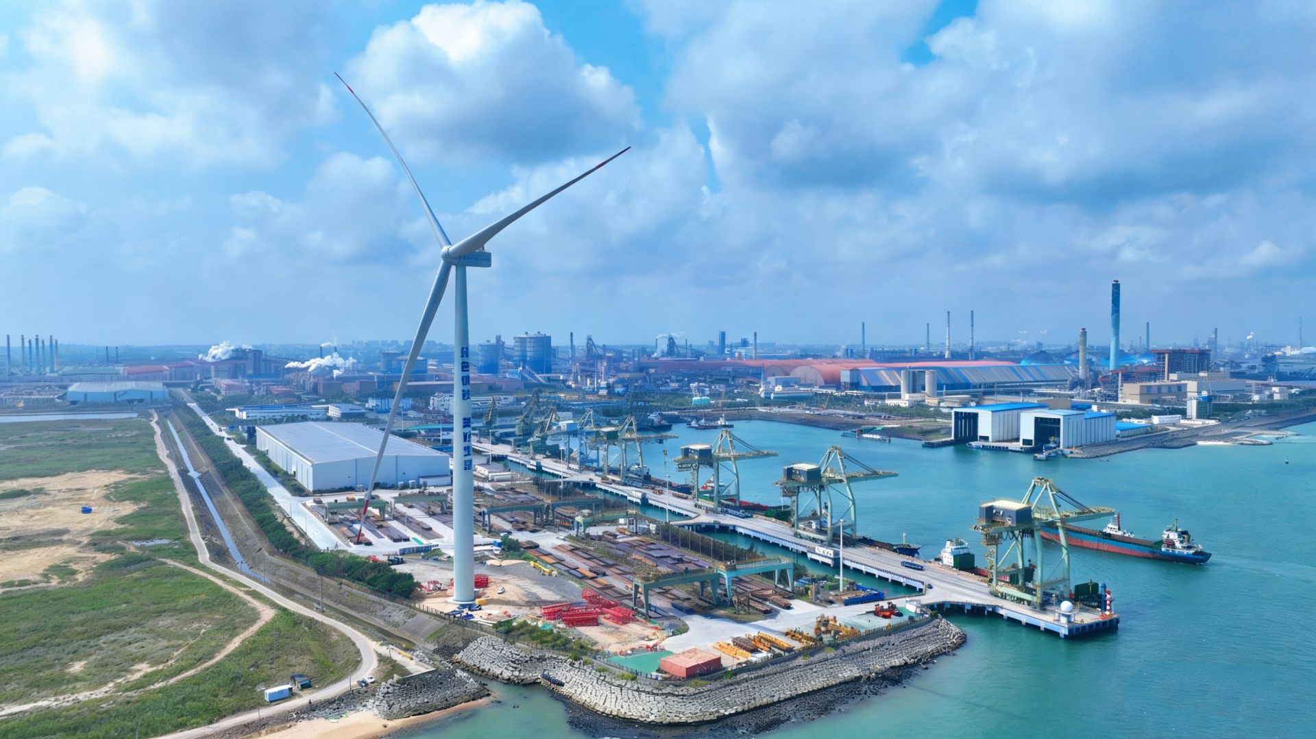 湛江钢铁用上“自家绿电”年减碳5万吨