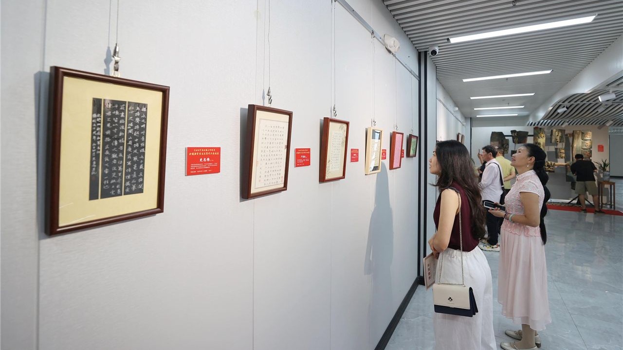 全国硬笔书法名家作品邀请展在坡头区开展