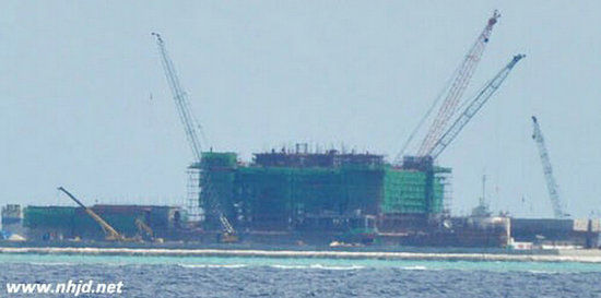 资料图：中国在南海填海造岛