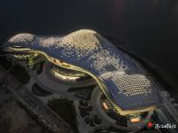 湛江文化中心亮灯 璀璨光影共潮生