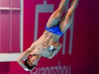 十五运会跳水赛五日继续举行
“湛将”英姿